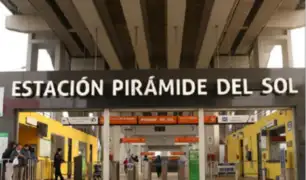 SJL: vándalos generan pánico en vagón del Metro de Lima