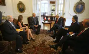 Presidente Kuczynski y Sebastián Piñera sostienen reunión bilateral