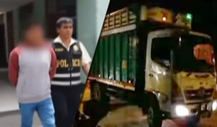 Huacho: desarticulan banda de extorsionadores y recuperan camión