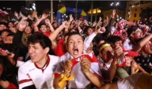 Peruanos celebraron triunfo de la 'Blanquirroja' ante Islandia en distintos puntos de la capital