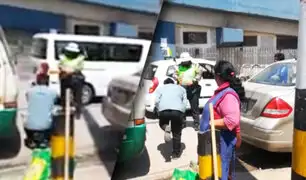 Arequipa: policía de tránsito hace "ranear" a chofer para no ponerle papeleta