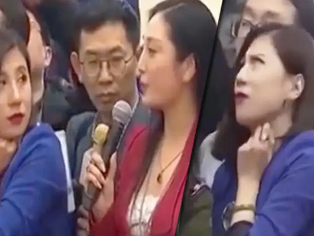 Gesto de indignación de periodista china se hace viral
