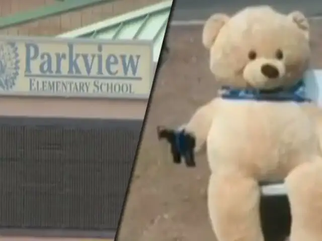 EEUU: oso de peluche con arma desata pánico en escuela