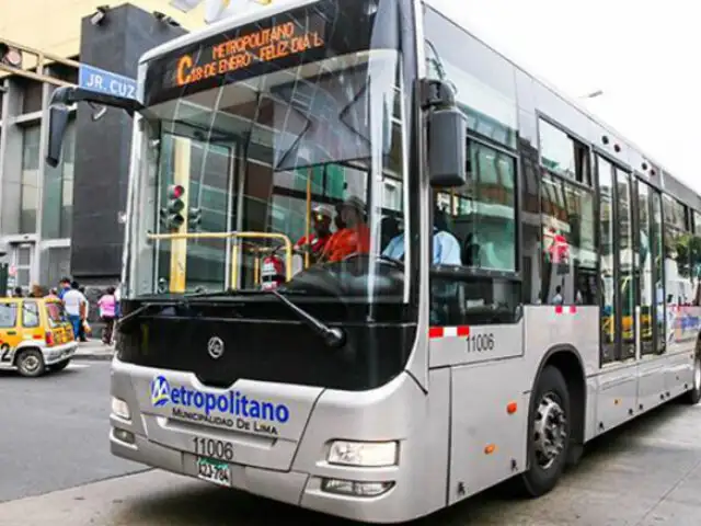 Metropolitano extenderá horario de servicio de buses por partido Perú Vs. Escocia