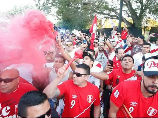 Perú-Croacia: previa al partido se celebró con banderazo