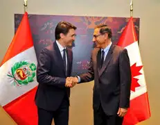 Presidente Vizcarra sostuvo reunión con el primer ministro de Canadá