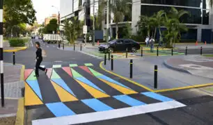 San Isidro: cruces peatonales artísticos generan polémica
