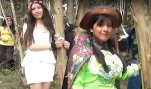 Día de la Tierra: 18 jóvenes se casan con árboles en Huancayo