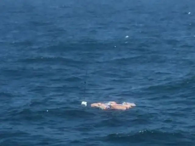Encuentran más de 350 kilos de marihuana flotando en el mar de Cañete