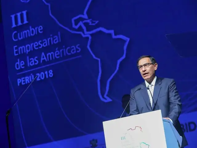 Presidente Vizcarra  inauguró la III Cumbre Empresarial de las Américas