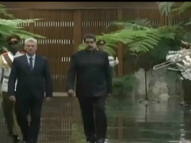 Nuevo presidente de Cuba recibió a Nicolás Maduro en su primera visita oficial
