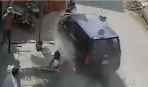 Camioneta atropella a albañil en Los Olivos