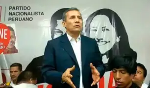 Ollanta Humala asegura que el Partido Nacionalista del Perú “no está muerto”