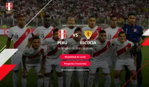 Perú vs. Escocia: ¡Así será venta de entradas para despedida de la selección!