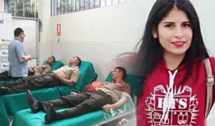 Hospital Almenara: cadetes del Ejército acudieron a donar sangre para Eyvi Ágreda