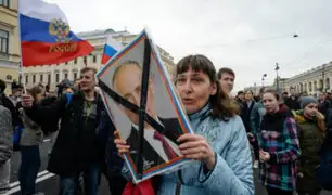 Rusia: más de 200 mil detenidos deja protestas contra el presidente Putin