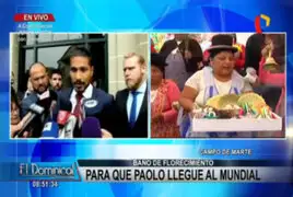 Realizan “baño de florecimiento” para que Paolo Guerrero llegue al mundial