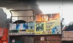 Magdalena: un muerto deja voraz incendio en local comercial
