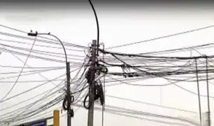 Rímac: maraña de cables pone en riesgo a vecinos de av. Pizarro