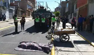 Arequipa: panadero muere tras ser arrollado por cisterna