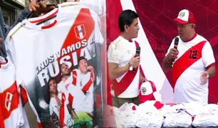 Gamarra se viste de rojo y blanco a pocas horas del encuentro Perú vs Escocia