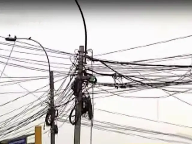 Rímac: maraña de cables pone en riesgo a vecinos de av. Pizarro