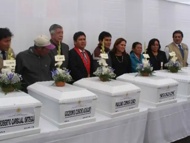 Huanta: entregan restos de personas desaparecidas en época de terrorismo