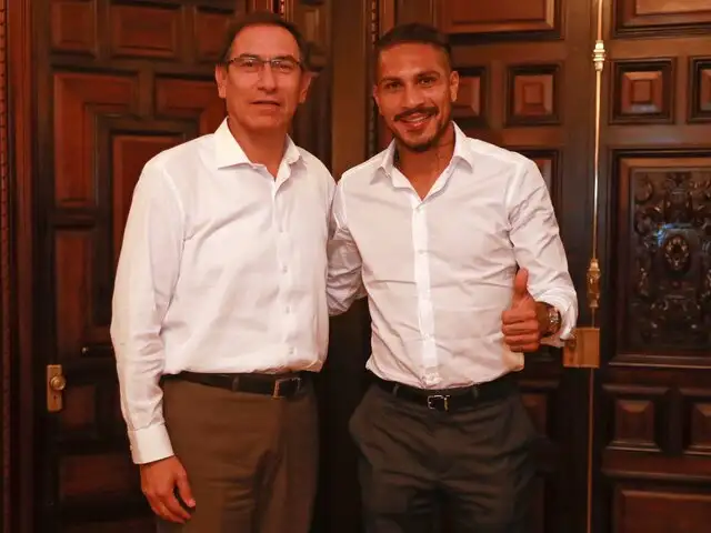 Presidente Vizcarra se reunió con Paolo Guerrero tras fallo del TAS