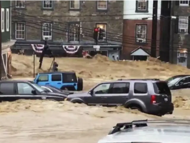 EEUU: fuertes inundaciones golpean al estado de Maryland