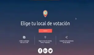 Elecciones 2018: ONPE habilitó aplicativo para elegir local de votación