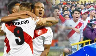 Centro de Lima: hinchas de la Bicolor celebraron goles en el regreso de Paolo Guerrero