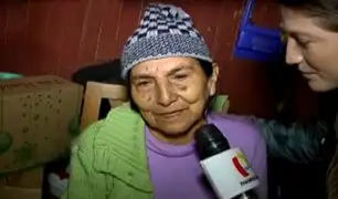VMT: entregan ayuda para anciana que vive sola en "Ticlio Chico"