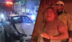 Mujer en aparente estado de ebriedad provoca accidente en Breña