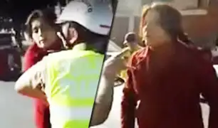 Ica: mujer agrede a policía de tránsito para evitar papeleta