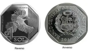 BCR: lanzan nueva moneda de S/ 1 con figura de pava aliblanca