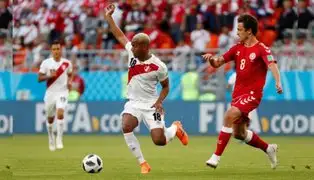 Perú perdió  1 a 0  ante Dinamarca en su debut en el Mundial Rusia 2018