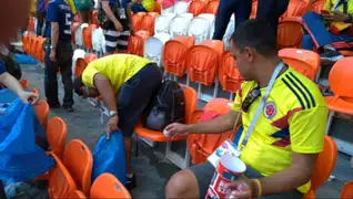 Hinchas de Japón, Senegal y Colombia recogieron la basura del estadio tras partido