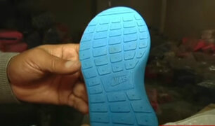 SMP: intervienen vivienda donde fabricaban zapatillas adulteradas