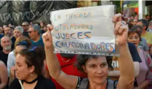 Protestan en España por liberación de 'La Manada'
