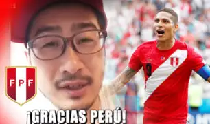 Japonés confundido con el TAS celebra victoria peruana ante Australia
