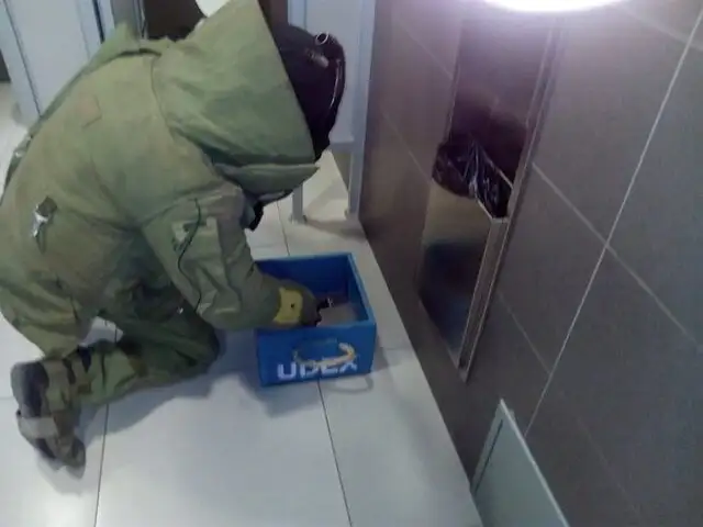 Arequipa: hallan granada de guerra sin precinto de seguridad en baño de aeropuerto