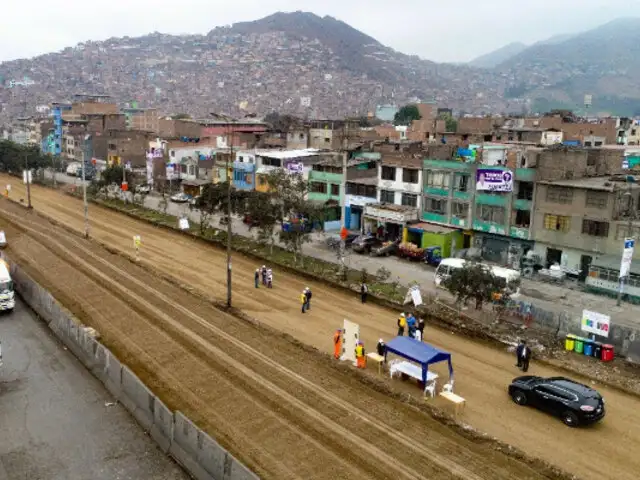 Alcalde de Lima supervisó avances de la nueva Av. Circunvalación