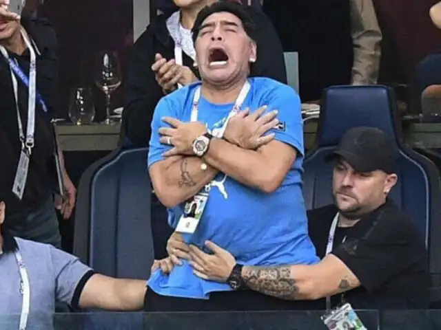Imágenes de Diego Maradona causan polémica tras el Argentina vs Nigeria