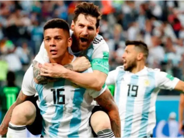 Así celebró la selección argentina tras su pase a octavos de final