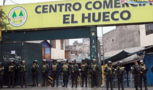 Cercado de Lima: PNP interviene puestos en el centro comercial “El Hueco”