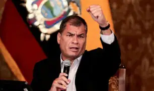 Expresidente Rafael Correa denunció ser víctima de "persecución política"