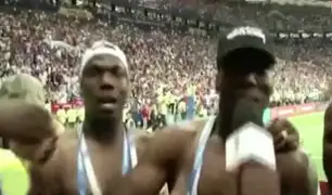 Los hermanos de Pogba celebran su triunfo desde las tribunas