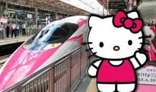 Conozca el tren de alta velocidad dedicado a "Hello Kitty" que recorre Japón