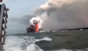 Hawaii: bomba de lava deja 23 heridos al perforar barco turístico