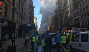 Se registra explosión de tubería de vapor en New York
